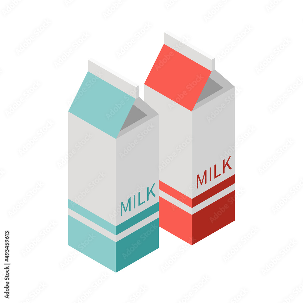 Milk Carton Packages Composition Milk Carton Packages Composition