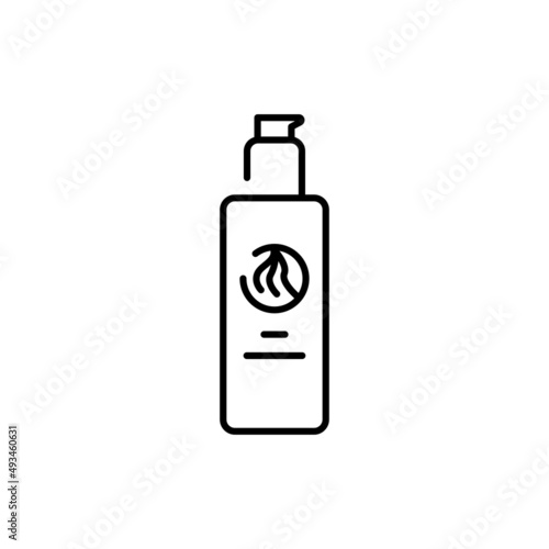 Hair emulsion color line icon. Pictogram for web page