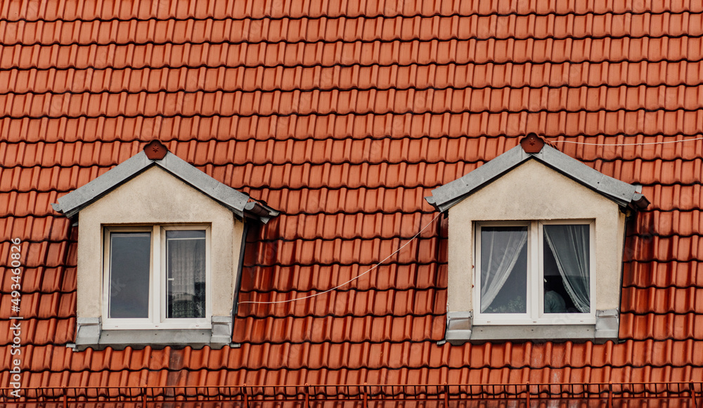 roof tiles and windows