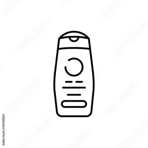Shower gel color line icon. Pictogram for web page