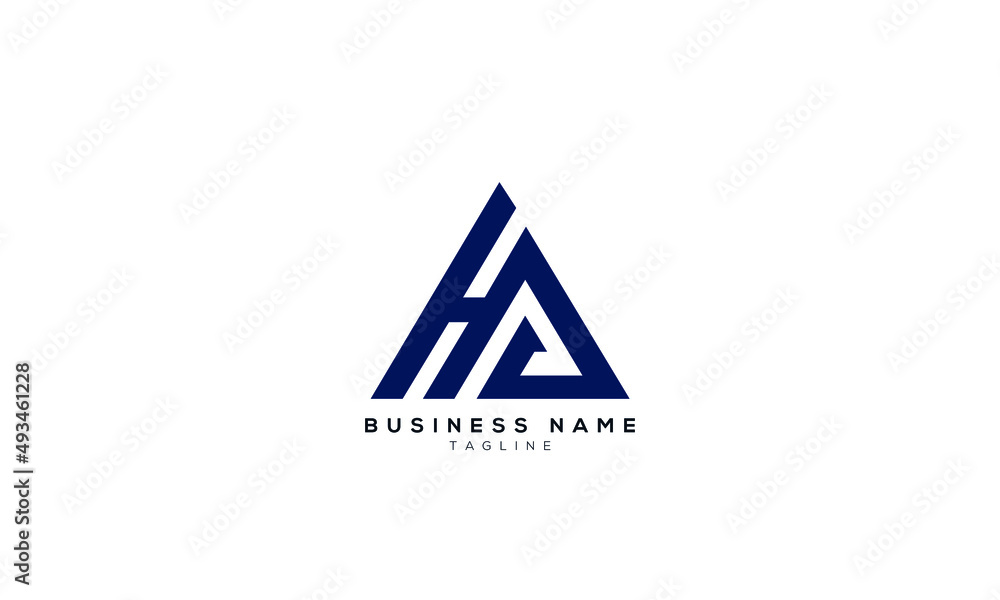 HA, AH, AA, Abstract initial monogram letter alphabet logo design HA, AH, AA, Abstract initial monogram letter alphabet logo design