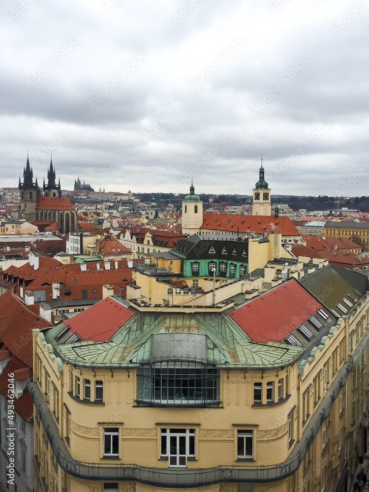 prague old town view from tower
