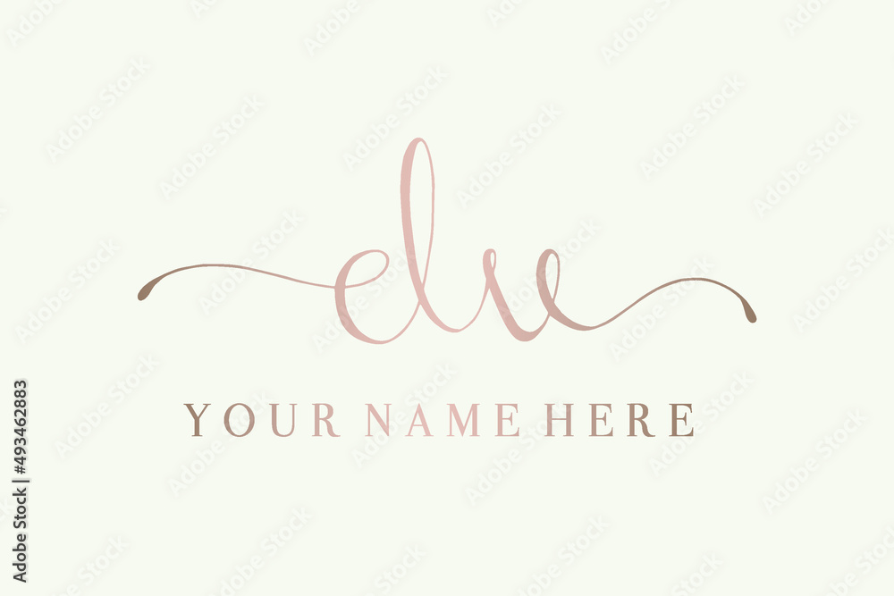 DV monogram logo.Calligraphic signature icon.Letter d and letter v.Lettering sign isolated on light fund.Wedding, fashion, beauty alphabet initials.Elegant, handwritten, luxury style. DV monogram logo.Calligraphic signature icon.Letter d and letter v.Lettering sign isolated on light fund.Wedding, fashion, beauty alphabet initials.Elegant, handwritten, luxury style.