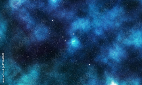 Scutum star constellation, Night sky, Cluster of stars, Deep space, Shield of Sobieski, Shield constellation  . photo