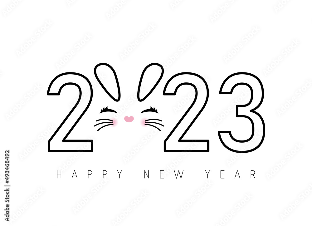 Chinese New Year 2023 New Year Rabbit Horoscope Sign 2023 Design