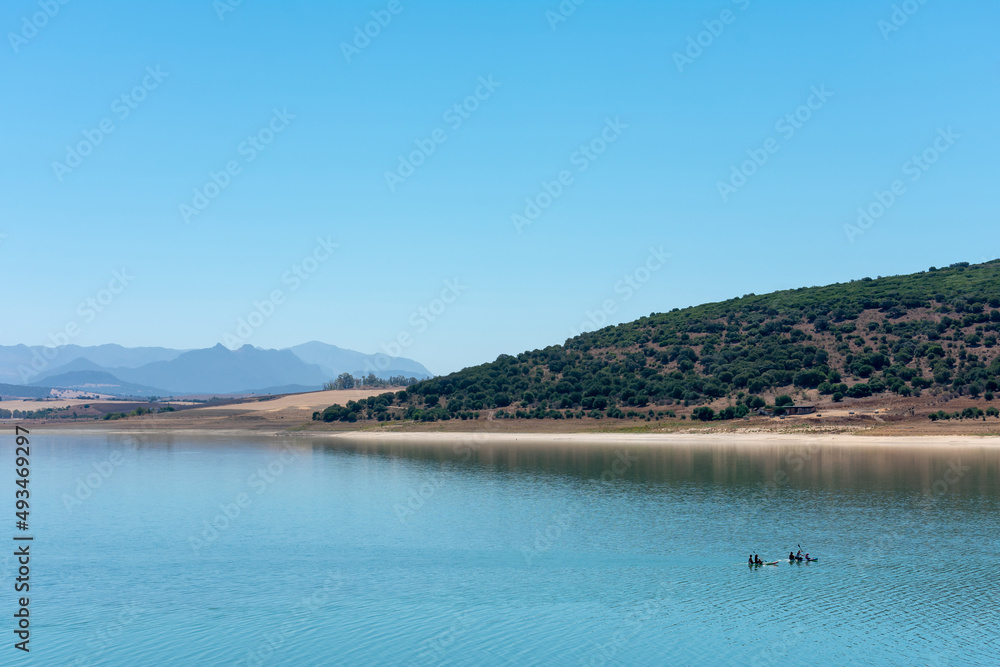 Cadiz bornos reservoir. Andalusia. Spain. Europe
