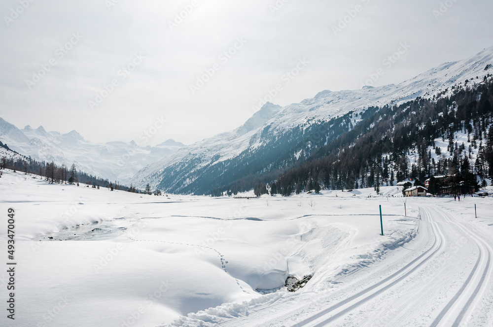 Foto de Val Roseg, Piz Roseg, Ova da Roseg, Rosegbach, Piz Sella, Piz