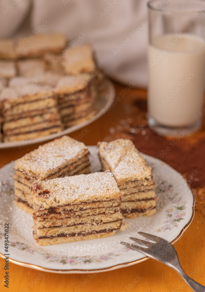 Six layered cake (traditional Hungarian version) Six layered cake (traditional Hungarian version)