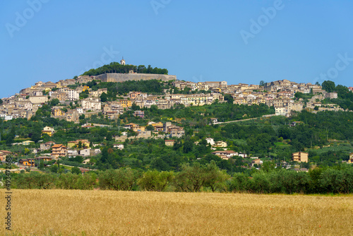 Alatri, historic town in Frosinone province, Italy, by morning