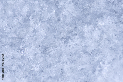 Snow texture closeup