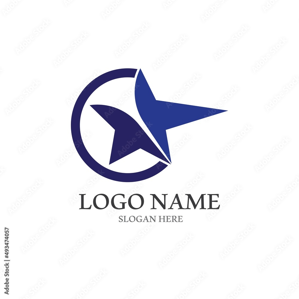 Obraz premium Star icon Template vector illustration