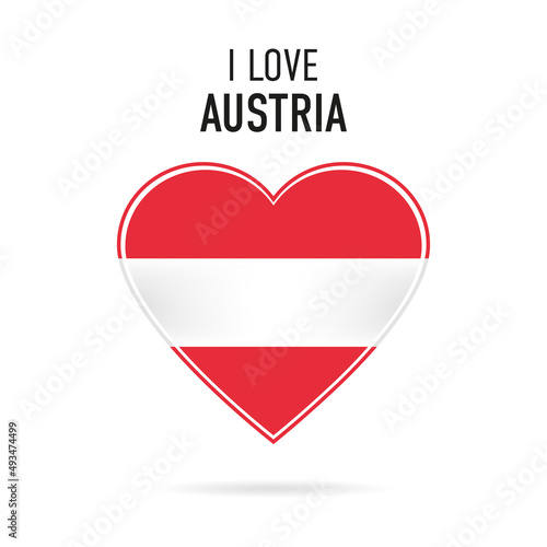 I love Austria - Flag design und text isolated on a white background Free Download I love Austria - Flag design und text isolated on a white background - GFXLoad