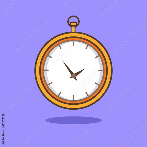 Smartwatch cartoon icon illustration. technology object icon concept illustration.