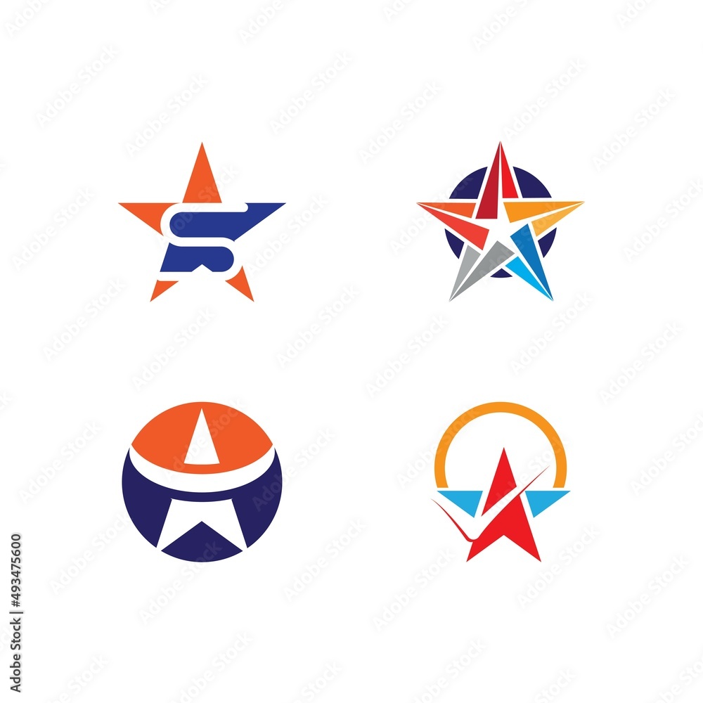 Star icon Template vector illustration Star icon Template vector illustration