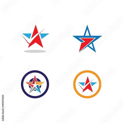 Free Download Star icon Template vector illustration - GFXLoad