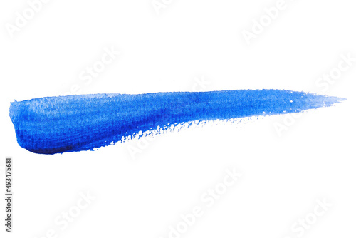 abstract acrylic watercolor paint brush stroke texture isolated on white background for logo and banner. design  creative  and illustration.