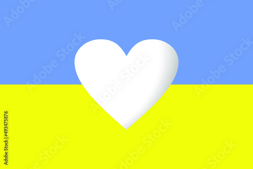 Free Download heart with flag Ukraine - GFXLoad