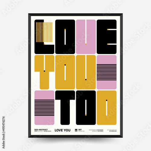 Abstract art posters for an art exhibition. Vector template with primitive shapes elements, modern hipster style. Illustrations of simple shapes, line, circle.