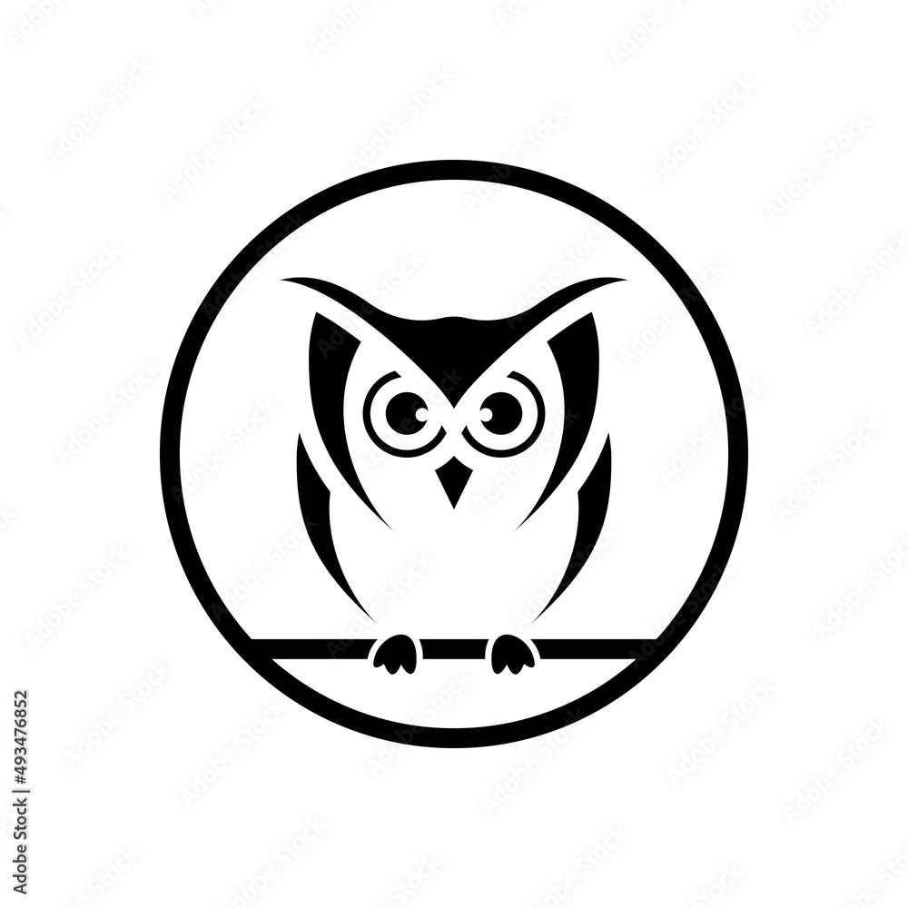 Owl logo template vector icon design