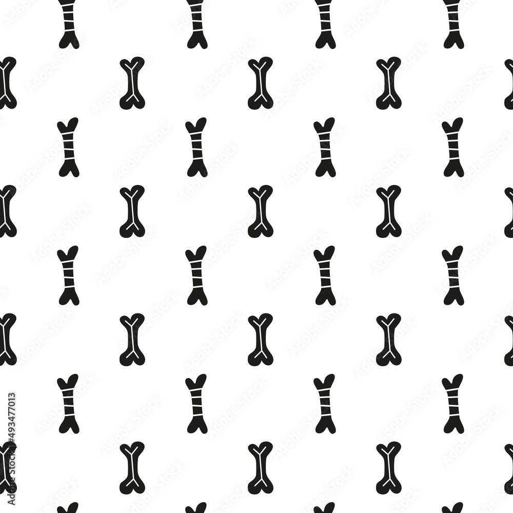 Seamless pattern with doodle bones. Seamless pattern with doodle bones.
