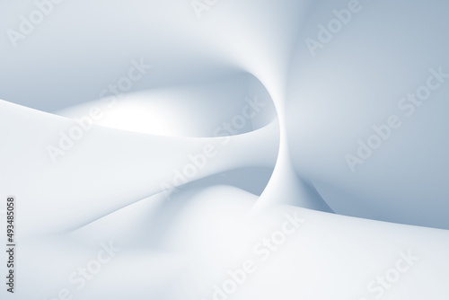 Abstract blue digital background with soft shapes photo