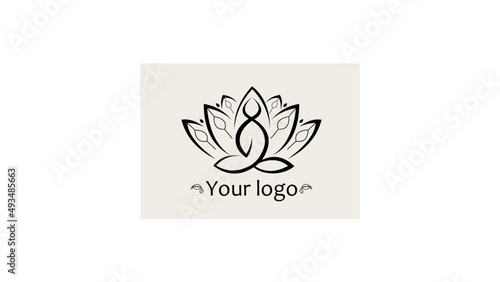 abstract flower logo span