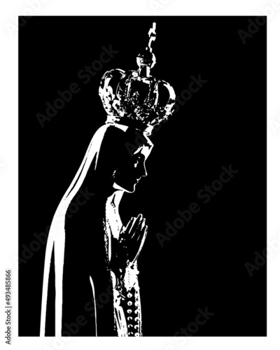Our Lady of Fatima Catholic religious Virgin Mary Vector photo