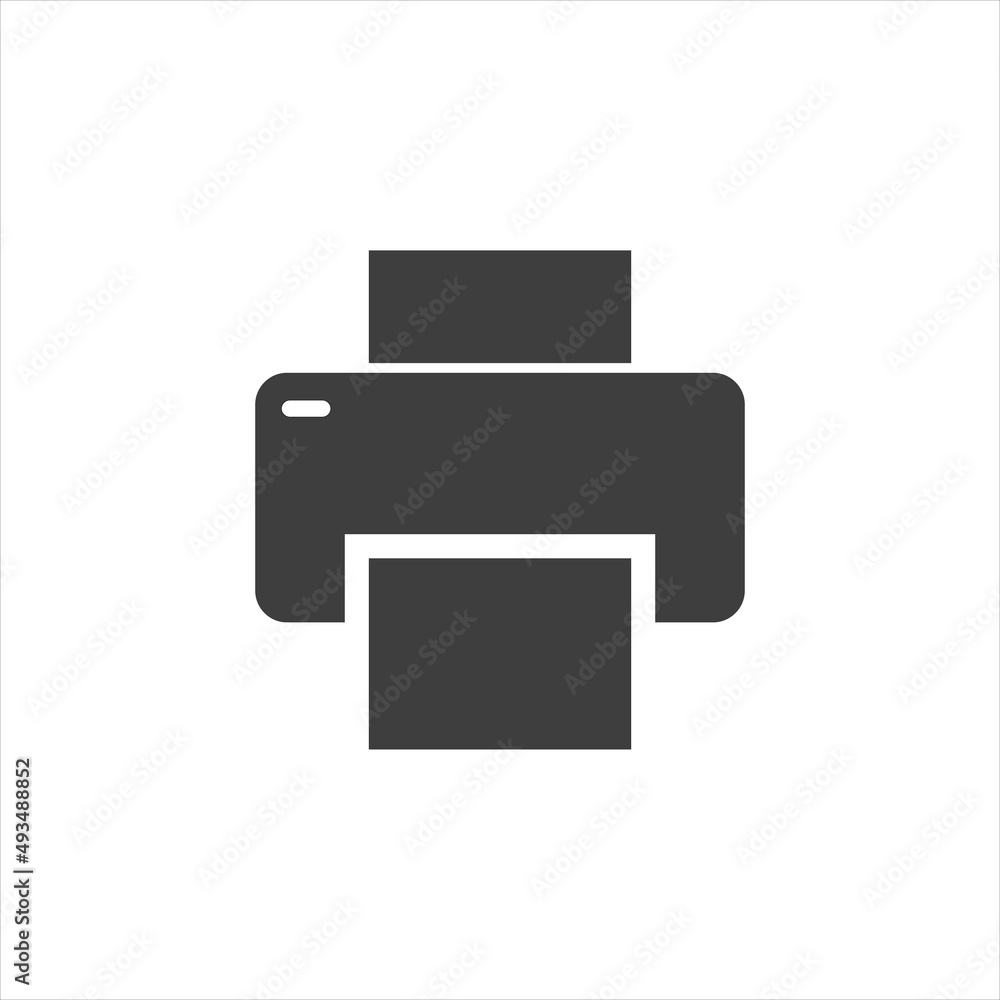 Printer icon on a white background. flat style image Printer icon on a white background. flat style image