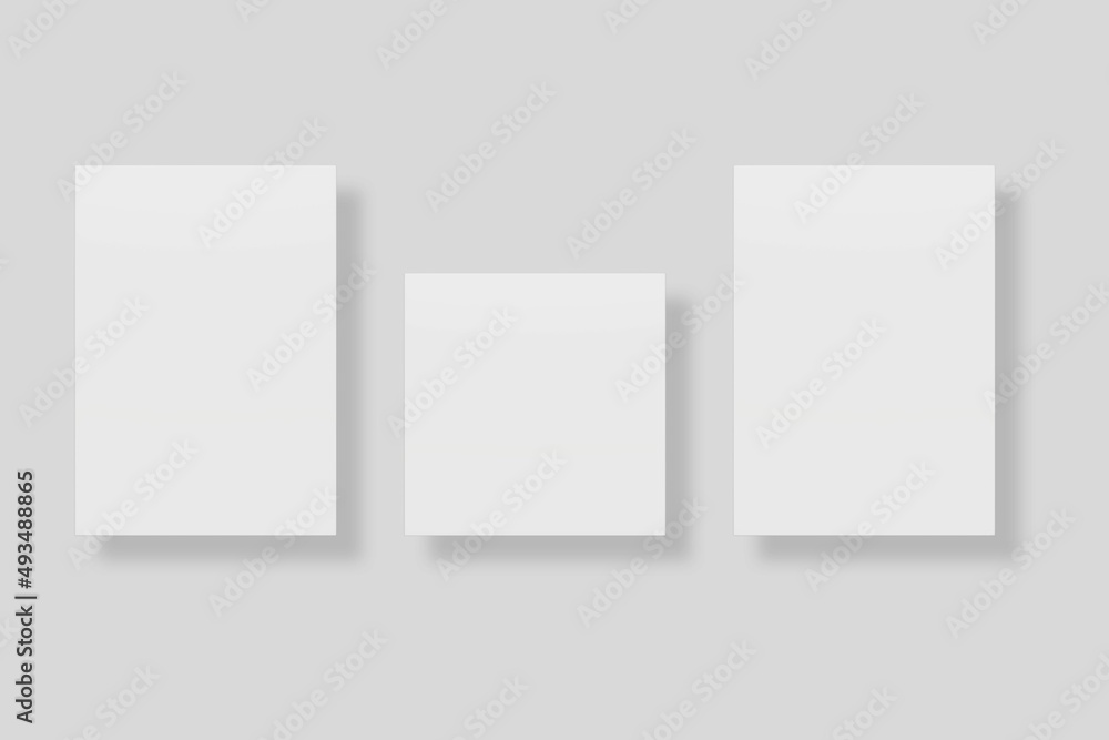 Blank paper for mockup. 3D Render Blank paper for mockup. 3D Render