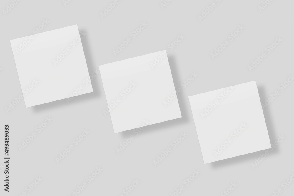 Blank paper for mockup. 3D Render Blank paper for mockup. 3D Render