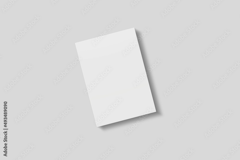 Blank paper for mockup. 3D Render Blank paper for mockup. 3D Render