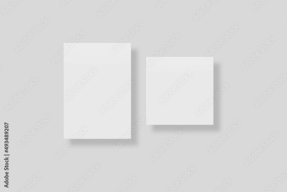 Blank paper for mockup. 3D Render Blank paper for mockup. 3D Render