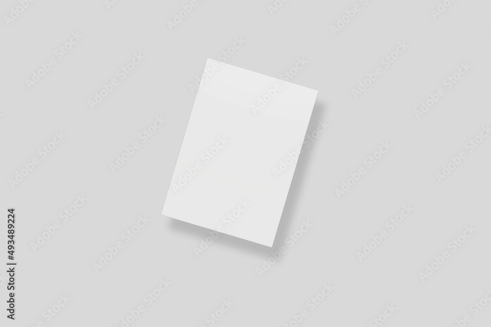 Blank paper for mockup. 3D Render Blank paper for mockup. 3D Render