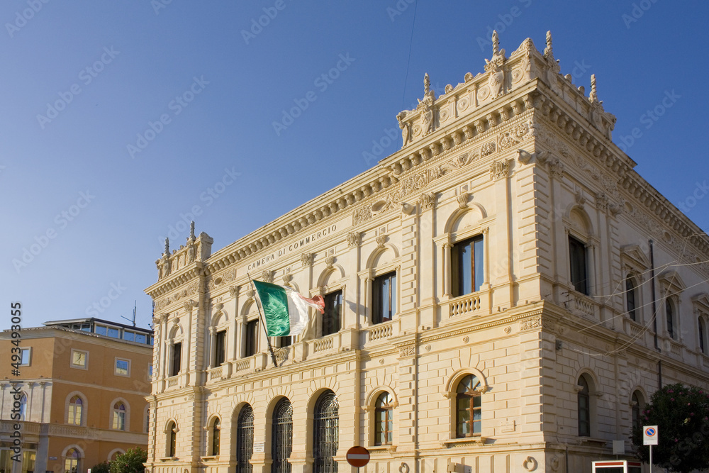 Syracuse Chamber of Commerce, Industry, Crafts and Agriculture at Ortigia island in Syracuse, Sicily, Italy