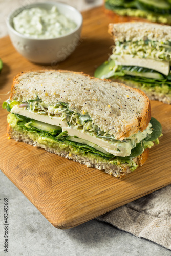 Homemade Healthy Green Goddess Sandwich