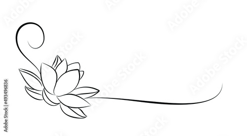  A symbol of the stylized lotus.   