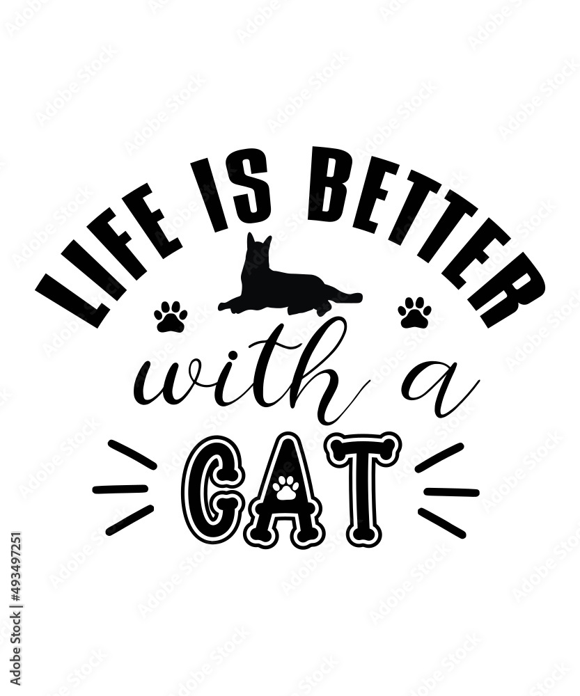 Cat Quote SVG Bundle, Cat Sayings SVG, Cat Mom Svg, Cat Cut Files, Funny Cat Png, Cat Shirt Designs