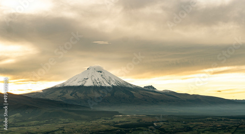 Sunrise over Cotopaxi Volcano, Ecuador © pablitoos