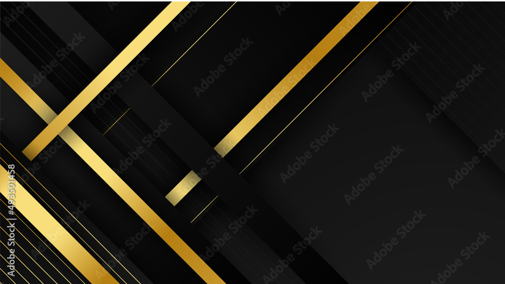 Abstract luxury black and gold background with geometric lines and shapes Abstract luxury black and gold background with geometric lines and shapes
