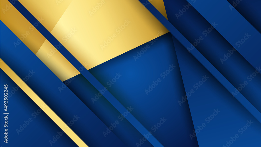 Abstract luxury dark blue background with golden lines Abstract luxury dark blue background with golden lines