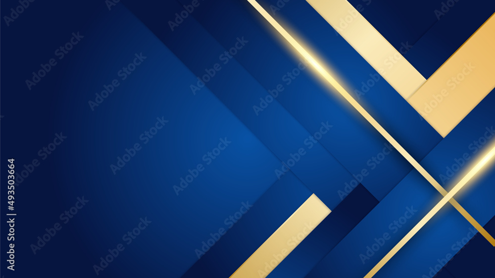 Abstract luxury dark blue background with golden lines Abstract luxury dark blue background with golden lines
