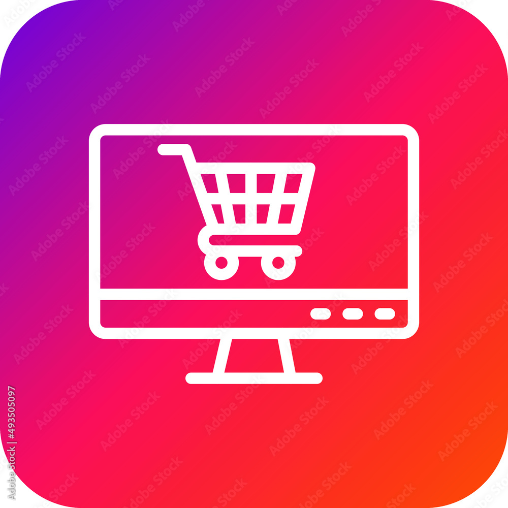 Online shopping Vector Icon Design Illustration Online shopping Vector Icon Design Illustration