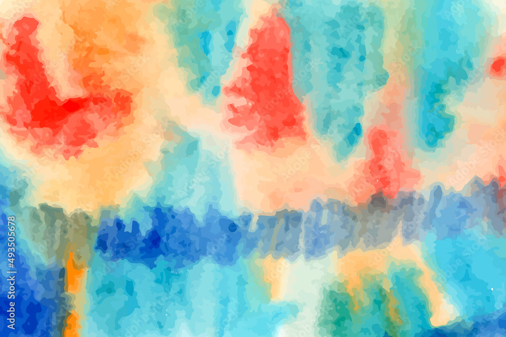 bright colored watercolor abstract background
