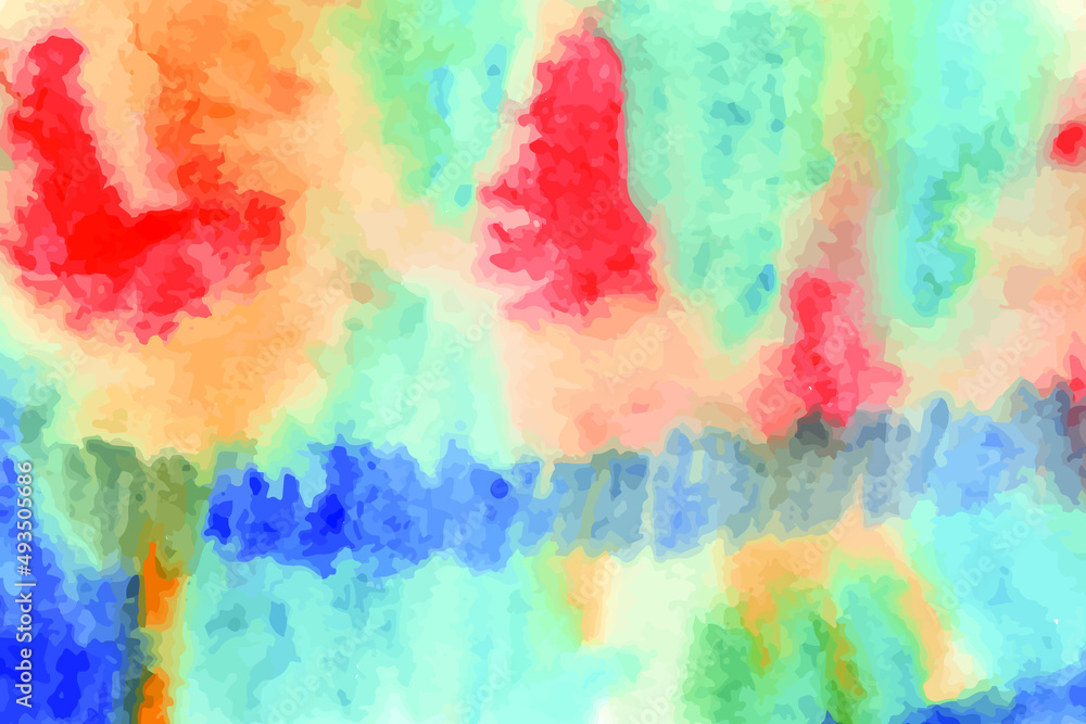 bright colored watercolor abstract background