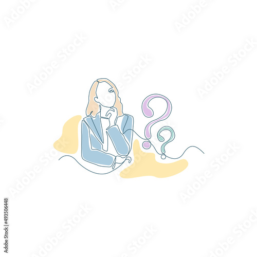 woman asking herself questions
