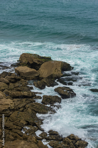 Beautiful view of the atlantique sea in rabat, Morocco