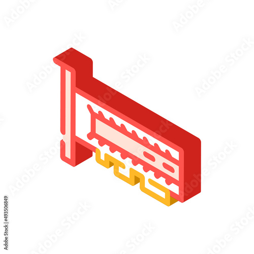 ssd computer disk isometric icon vector. ssd computer disk sign. isolated symbol illustration