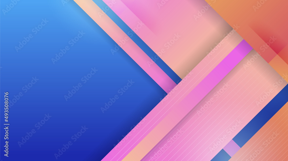 Abstract blue background with neon gradient of pink and orange yellow. Vector illustration Abstract blue background with neon gradient of pink and orange yellow. Vector illustration