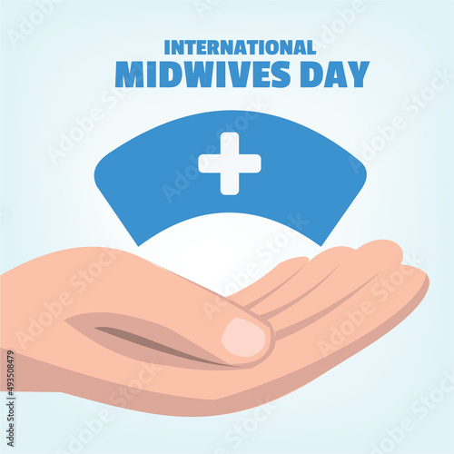 Vector for International Midwife's Day. Simple and elegant