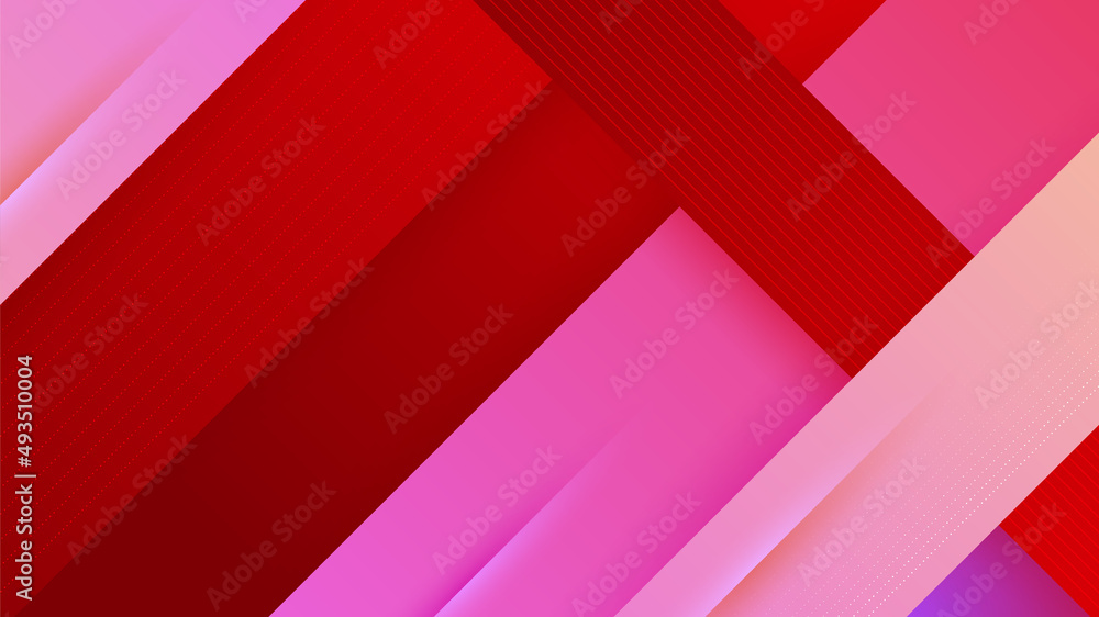Fototapeta premium Set of modern abstract gradient red orange colorful for design banner background. Vector illustration